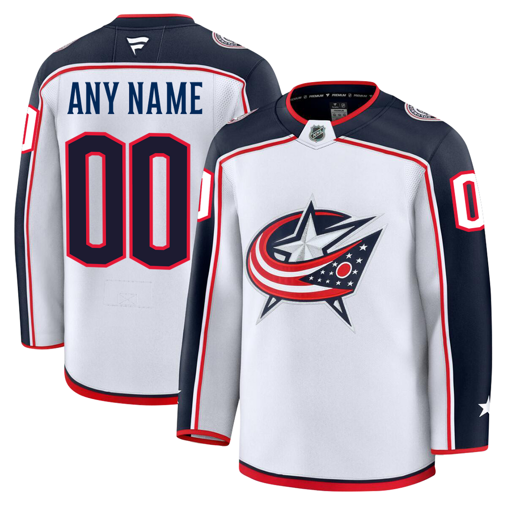 Customizable Columbus Blue Jackets 2024 Fanatics Premium Official NHL AWAY Jersey