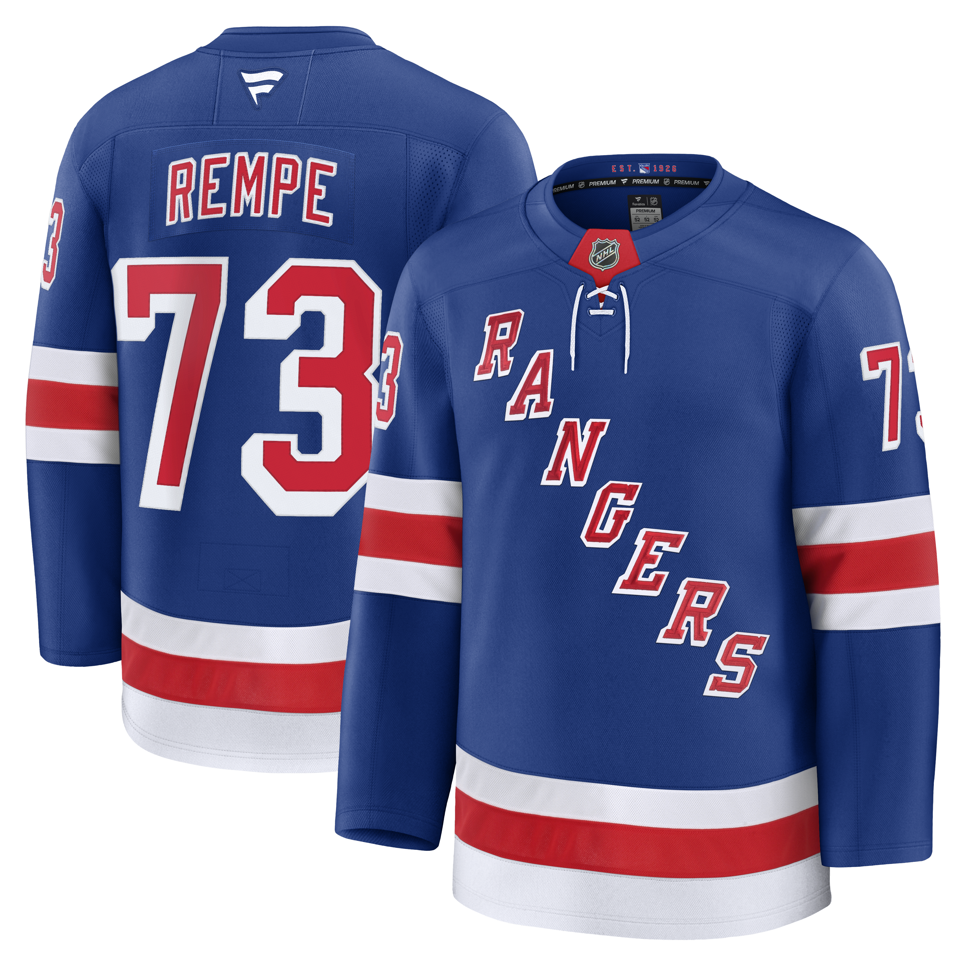 Matt Rempe New York Rangers Fanatics Premium Home Jersey