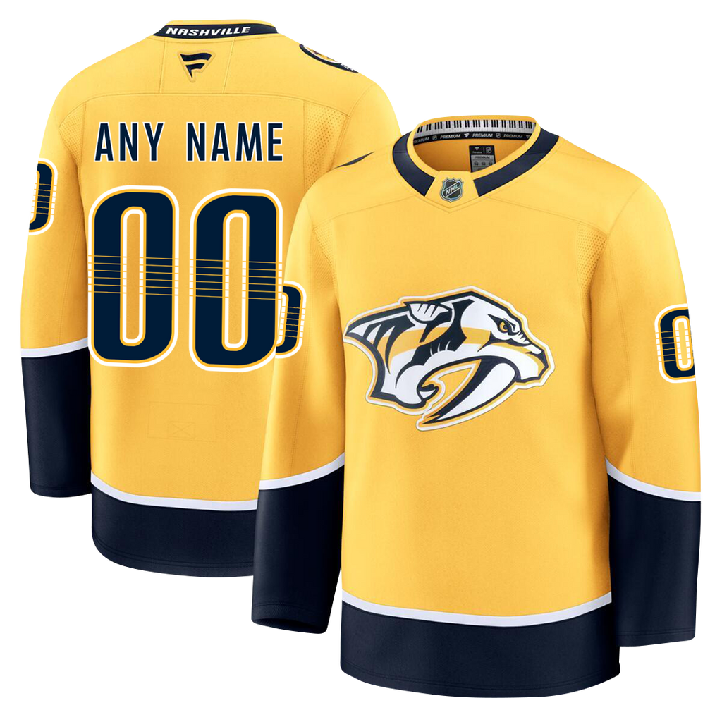Customizable Nashville Predators 2024 Fanatics Premium Official NHL HOME Jersey