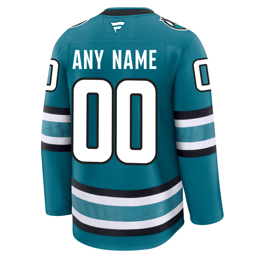 Customizable San Jose Sharks 2024 Fanatics Premium Official NHL HOME Jersey