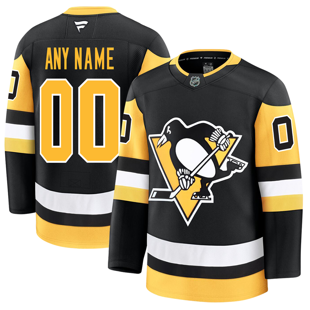 Customizable Pittsburgh Penguins 2024 Fanatics Premium Official NHL HOME Jersey