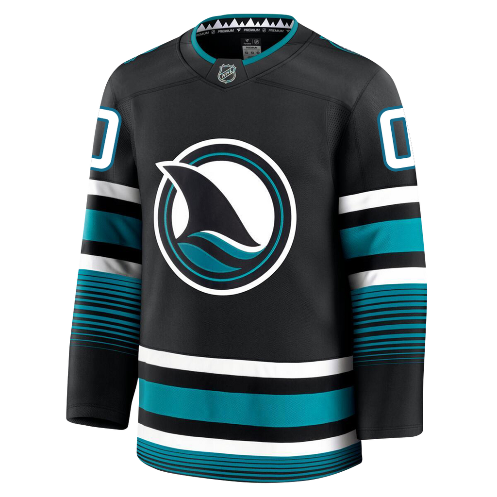 Customizable San Jose Sharks 2024 Fanatics Premium Official NHL THIRD ALTERNATE Jersey