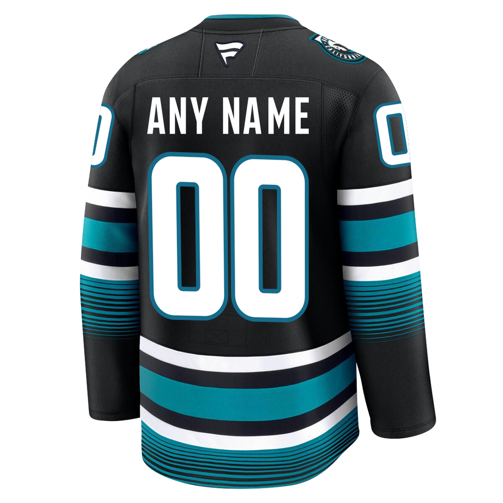 Customizable San Jose Sharks 2024 Fanatics Premium Official NHL THIRD ALTERNATE Jersey