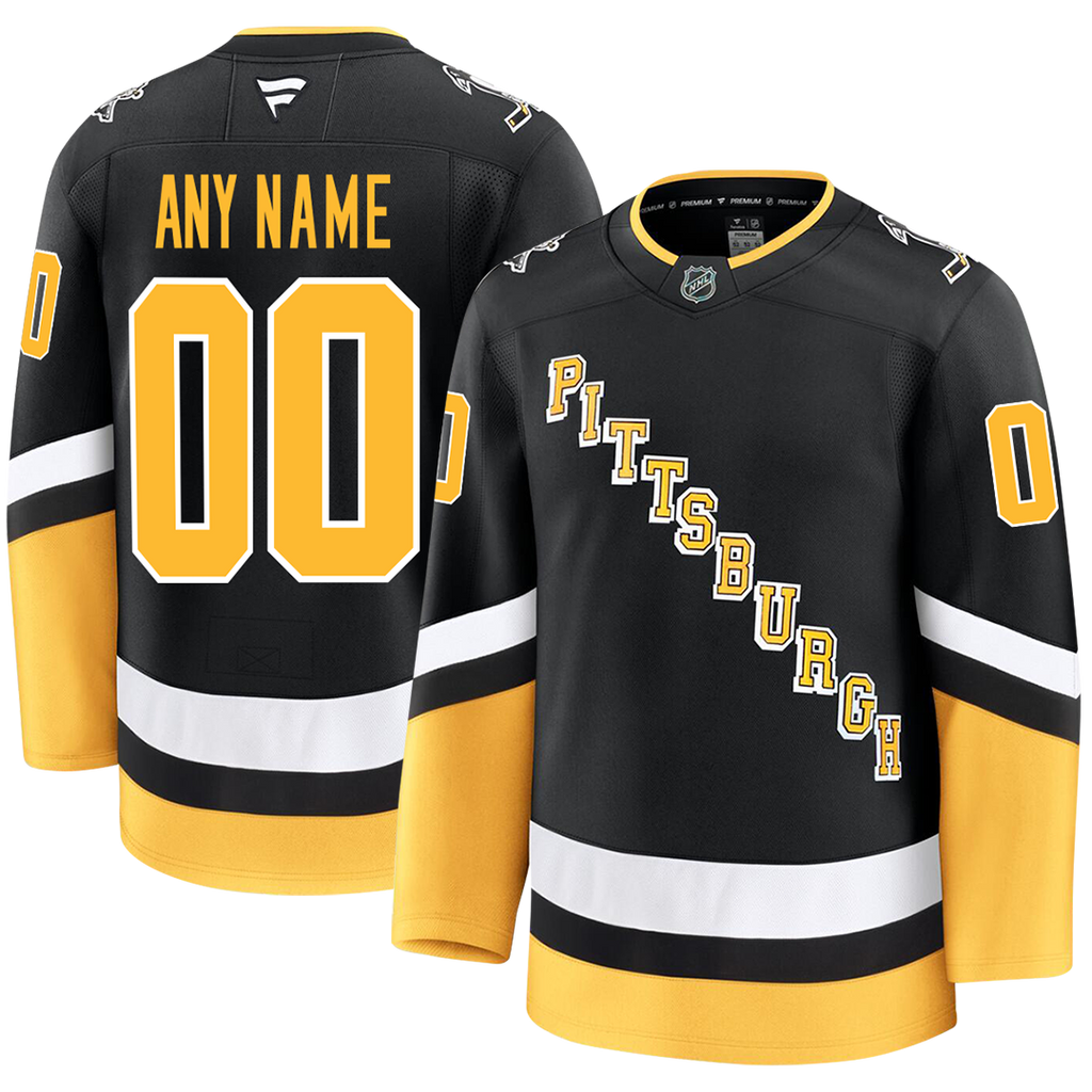 Customizable Pittsburgh Penguins 2024 Fanatics Premium Official NHL THIRD ALTERNATE Jersey