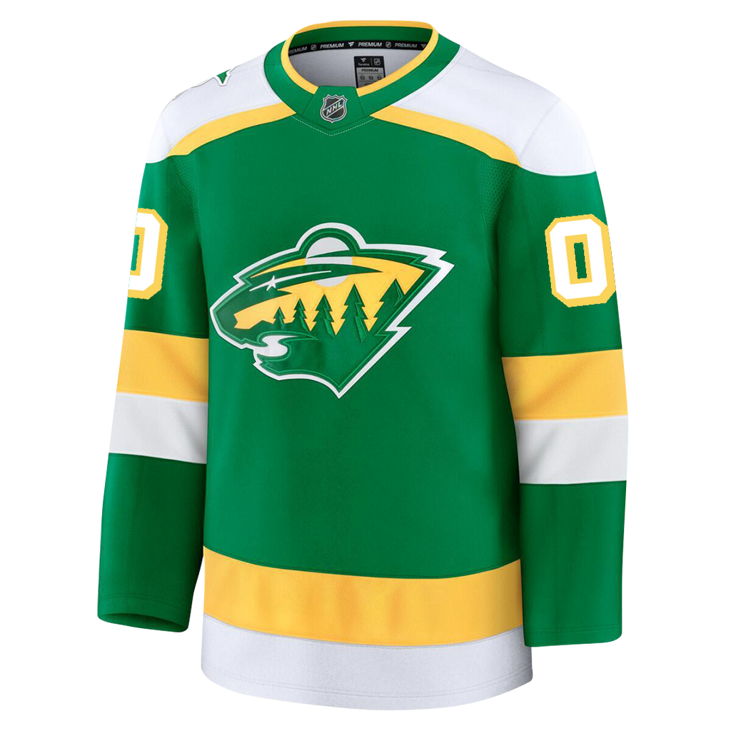 Customizable Minnesota Wild 2024 Fanatics Premium Official NHL THIRD ALTERNATE Jersey