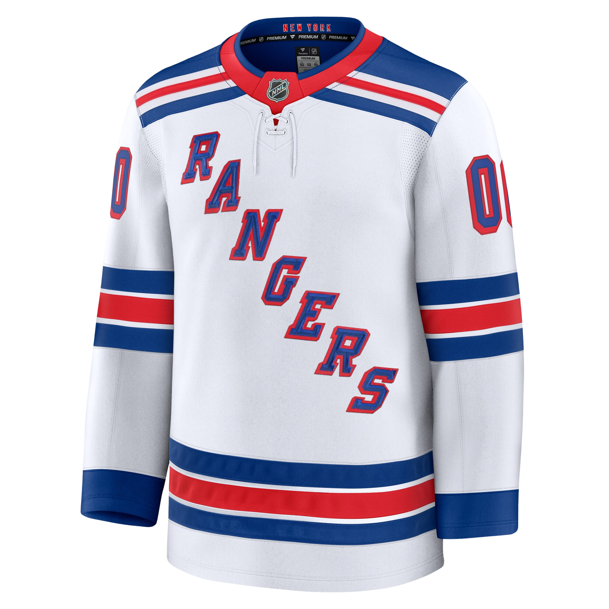 Customizable New York Rangers 2024 Fanatics Premium Official NHL AWAY Jersey