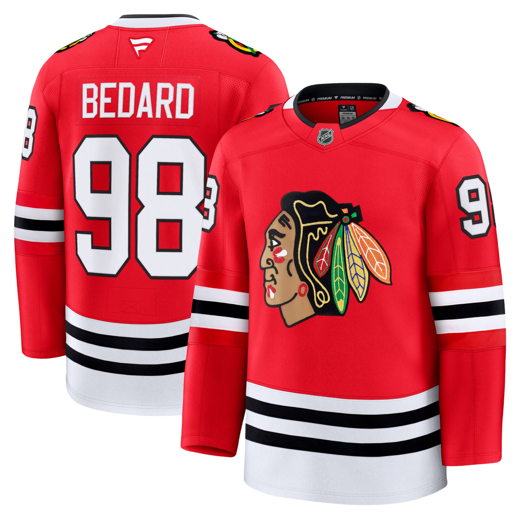 Connor Bedard Chicago Blackhawks Fanatics Premium Home Jersey