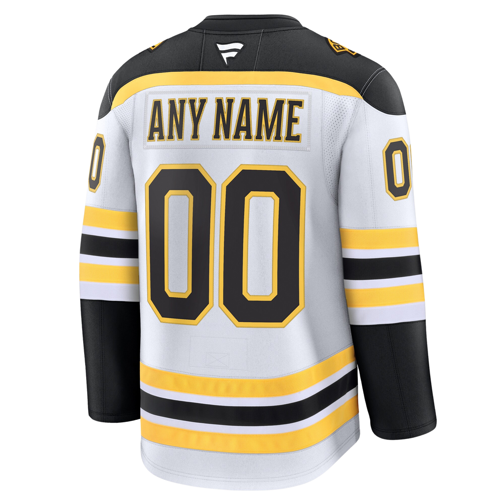 Customizable Boston Bruins 2024 Fanatics Premium Official NHL AWAY Jersey