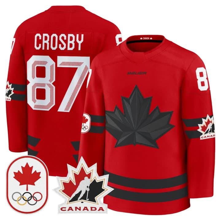 Sidney Crosby Canada 2026 Olympic Jersey - Red