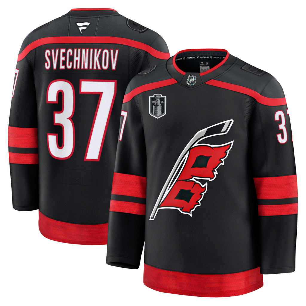 Andrei Svechnikov Carolina Hurricanes With 2026 Stanley Cup Final Patch Fanatics Premium Home Jersey