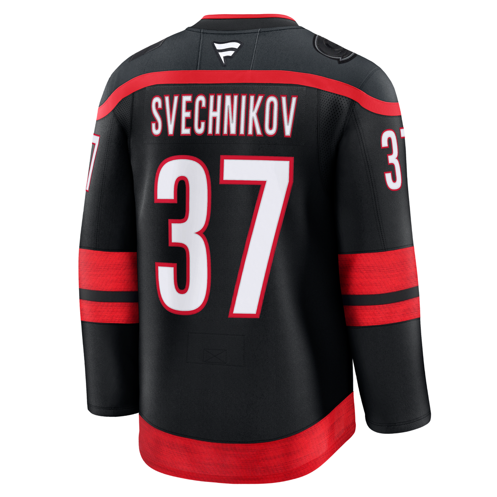 Andrei Svechnikov Carolina Hurricanes With 2026 Stanley Cup Final Patch Fanatics Premium Home Jersey