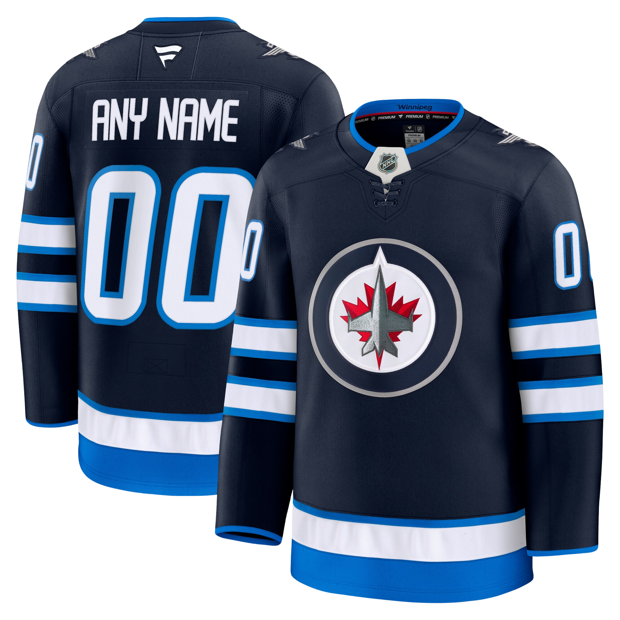 Customizable Winnipeg Jets 2024 Fanatics Premium Official NHL HOME Jersey