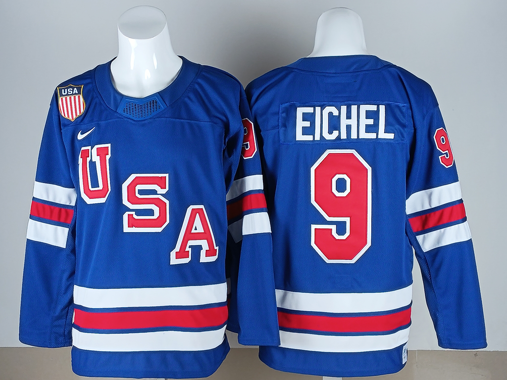 Jack Eichel USA 2026 Olympic Home Jersey - Royal