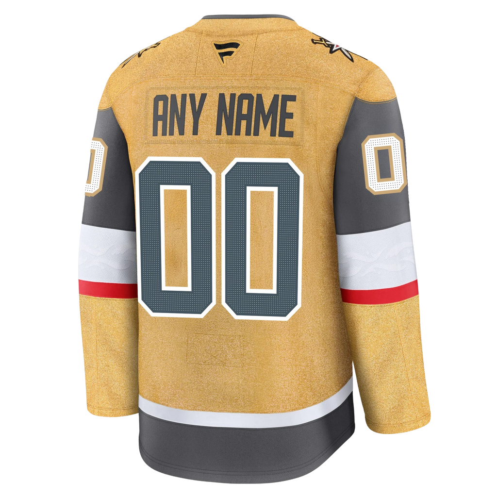 Customizable Vegas Golden Knights Fanatics Premium Official NHL Home Jersey With 2026 Stanley Cup Final Patch