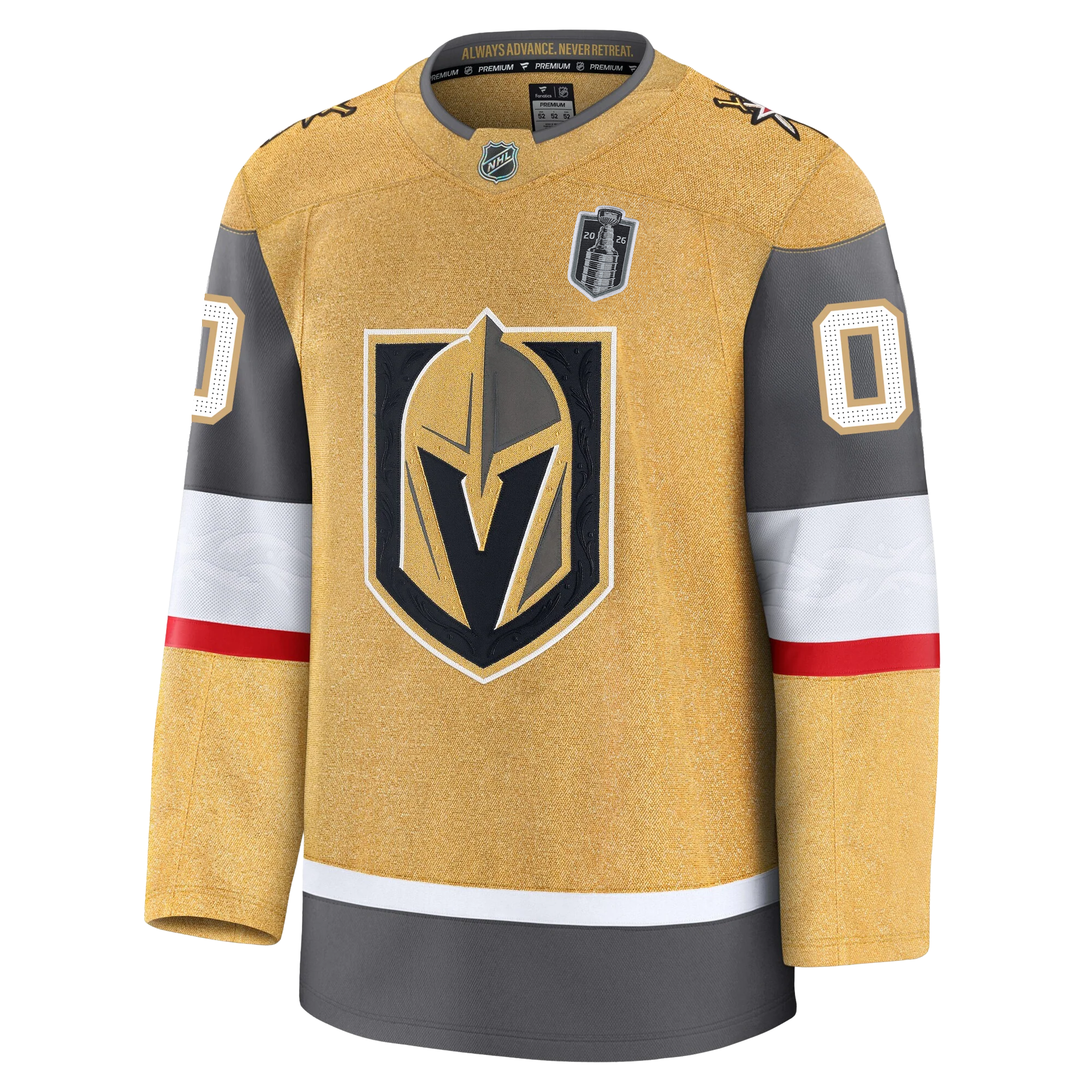 Customizable Vegas Golden Knights Fanatics Premium Official NHL Home Jersey With 2026 Stanley Cup Final Patch