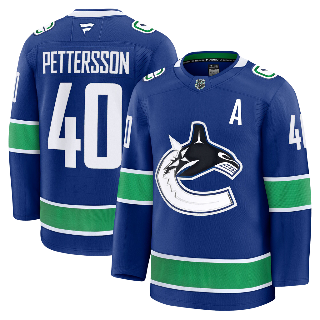 Elias Pettersson Vancouver Canucks Fanatics Premium Home Jersey