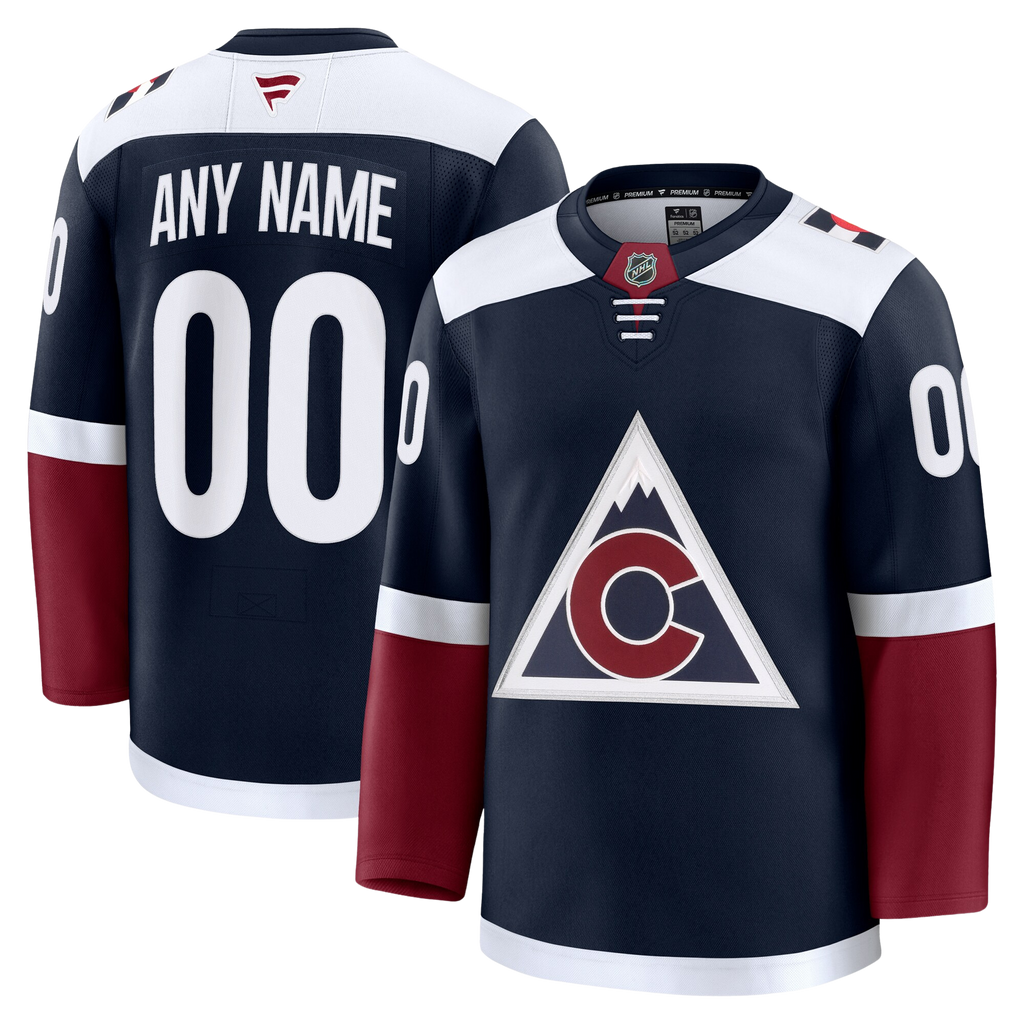 Customizable Colorado Avalanche 2024 Fanatics Premium Official THIRD ALTERNATE NHL Jersey