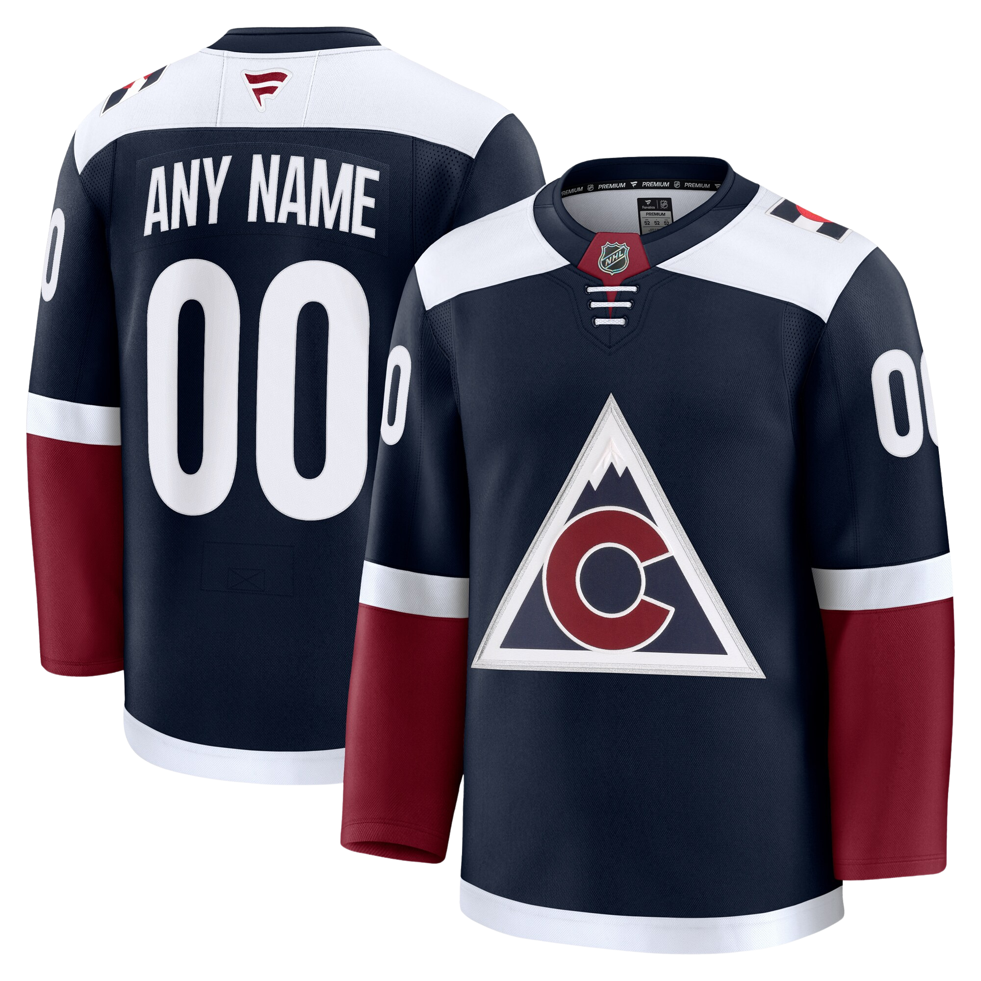 Customizable Colorado Avalanche 2024 Fanatics Premium Official THIRD ALTERNATE NHL Jersey