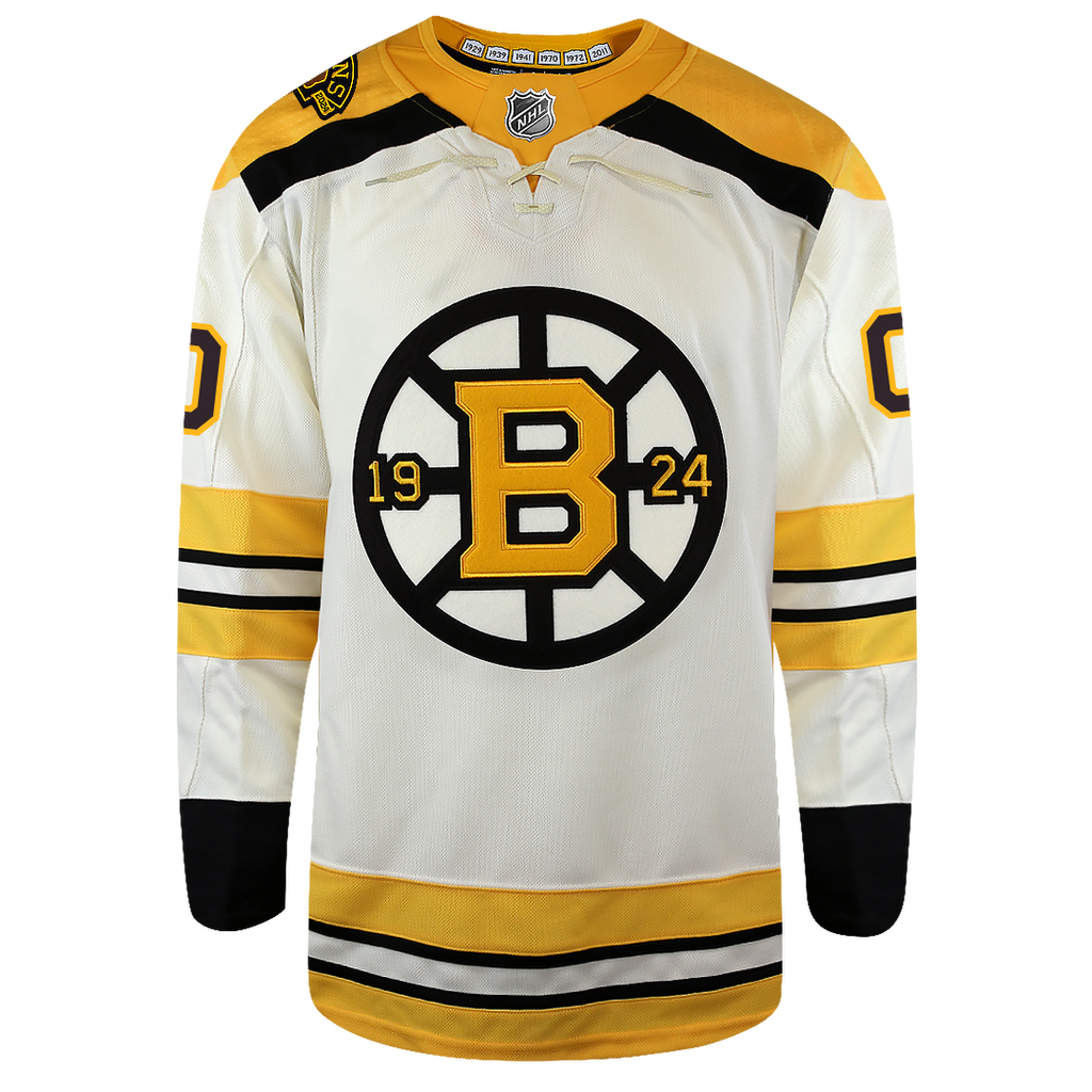 Customizable Boston Bruins Centennial Adidas Primegreen Authentic NHL Hockey Jersey