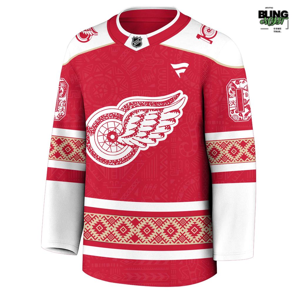 Detroit Red Wings Indigenous People Heritage 2025 Hockey Jersey