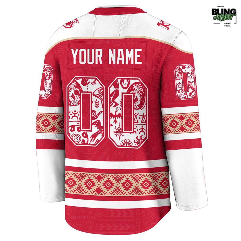 Detroit Red Wings Indigenous People Heritage 2025 Hockey Jersey