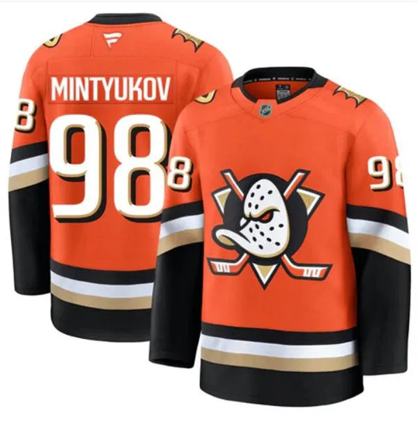 Pavel Mintyukov Anaheim Ducks 2025 Premium Jersey - Orange