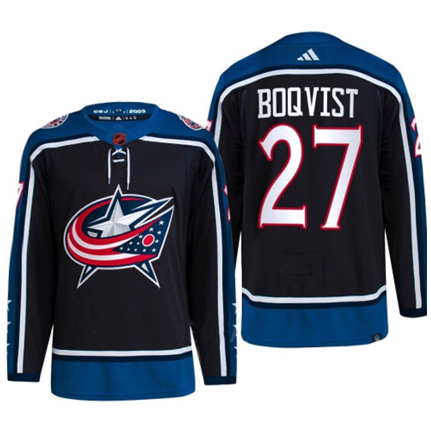 Adam Boqvist Columbus Blue Jackets 27 Jersey