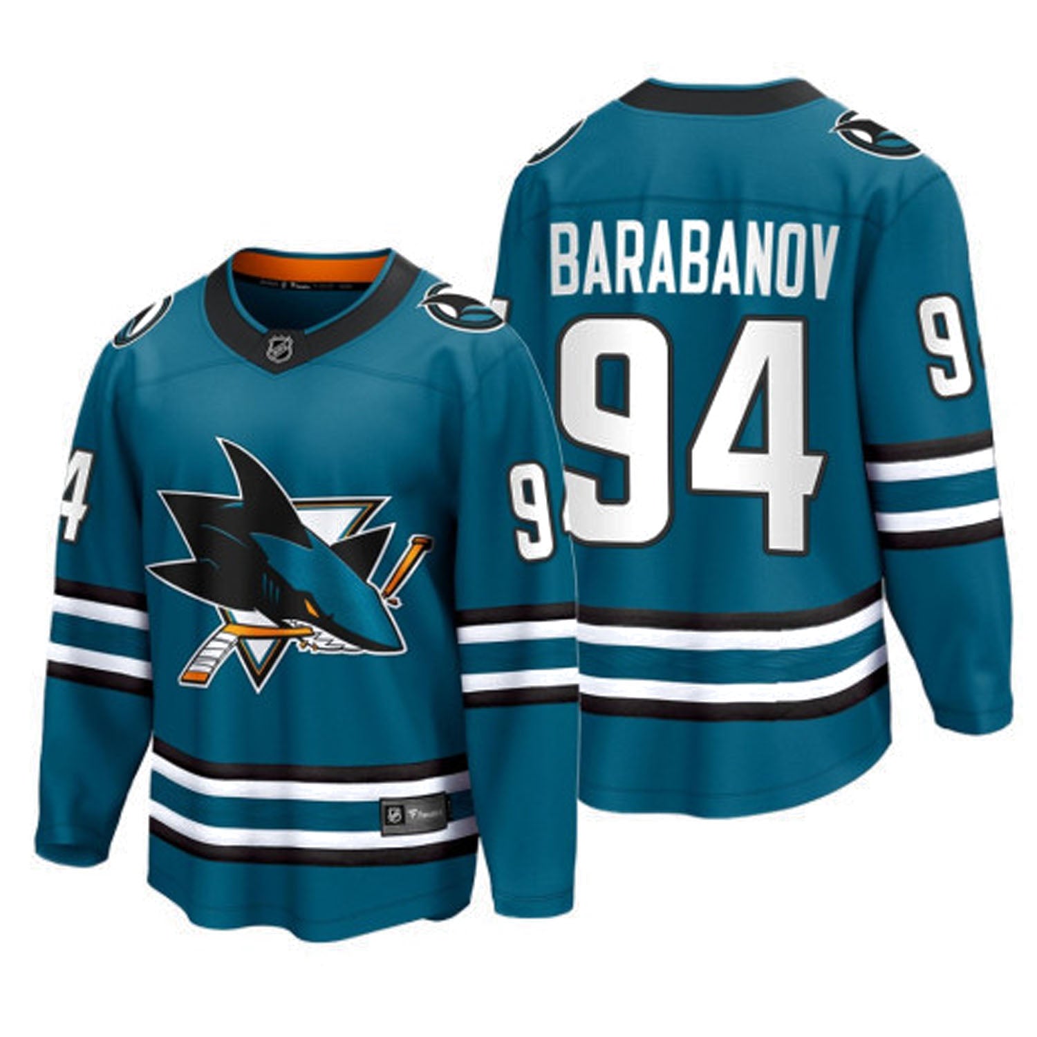 Alexander Barabanov San Jose Sharks 94 Jersey