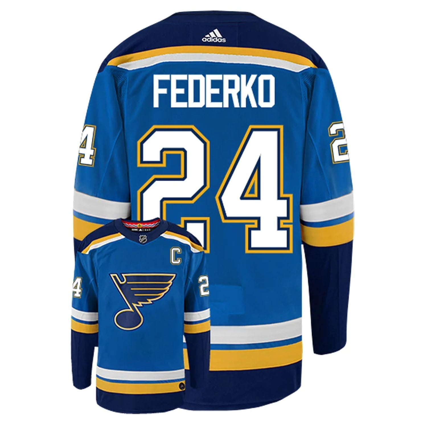 Bernie Federko St. Louis Blues 24 Jersey