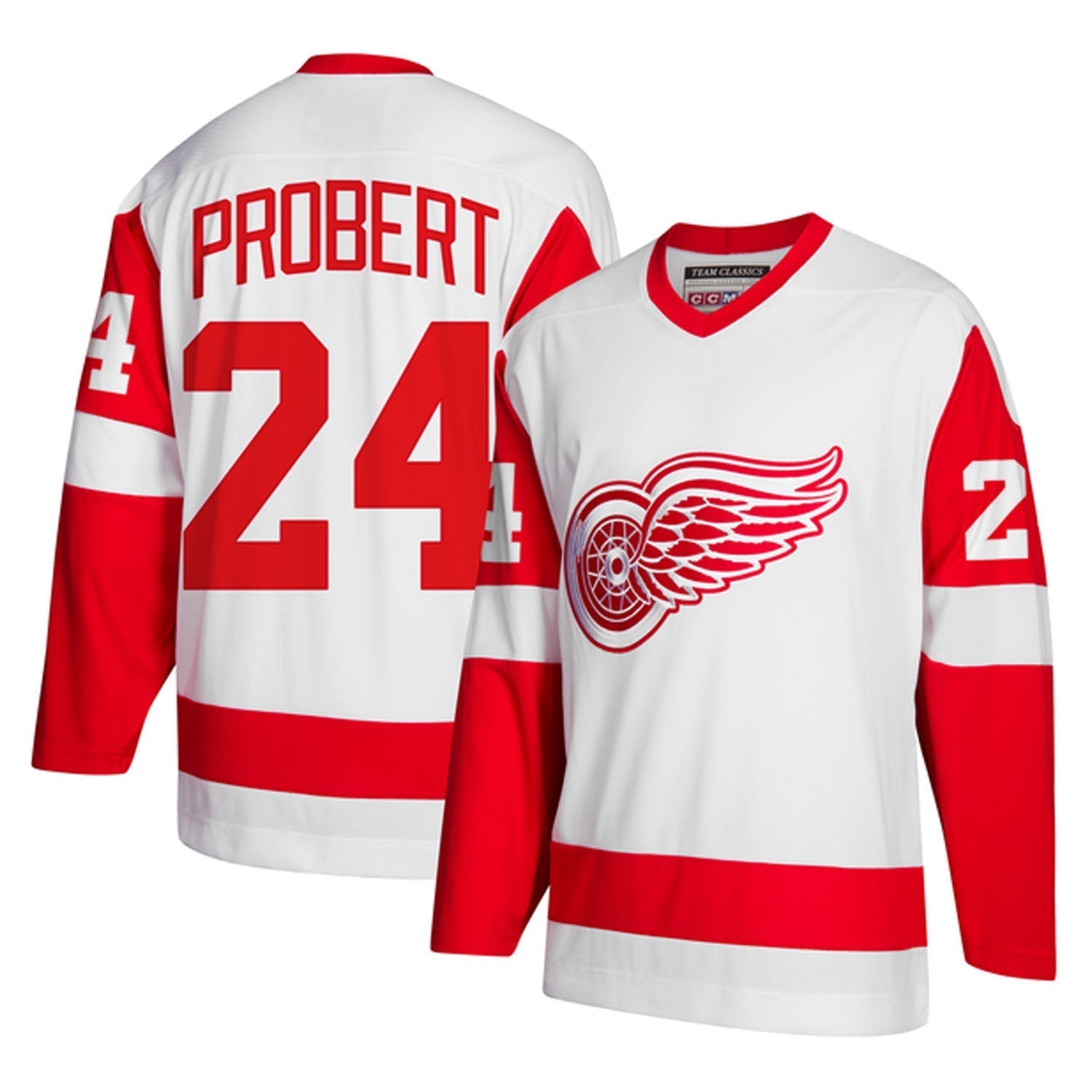 Bob Probert Detroit Red Wings 24 Jersey