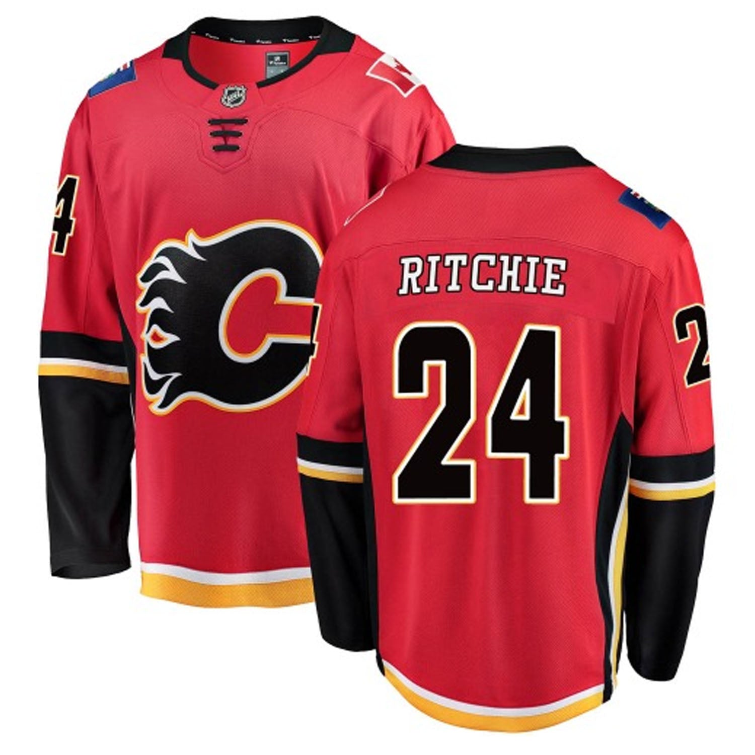 Brett Ritchie Calgary Flames 24 Jersey