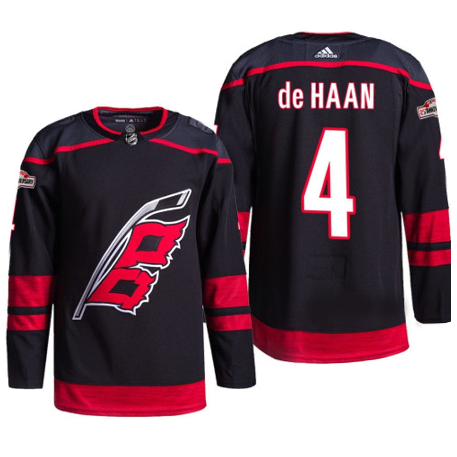 Calvin de Haan Carolina Hurricanes 4 Jersey