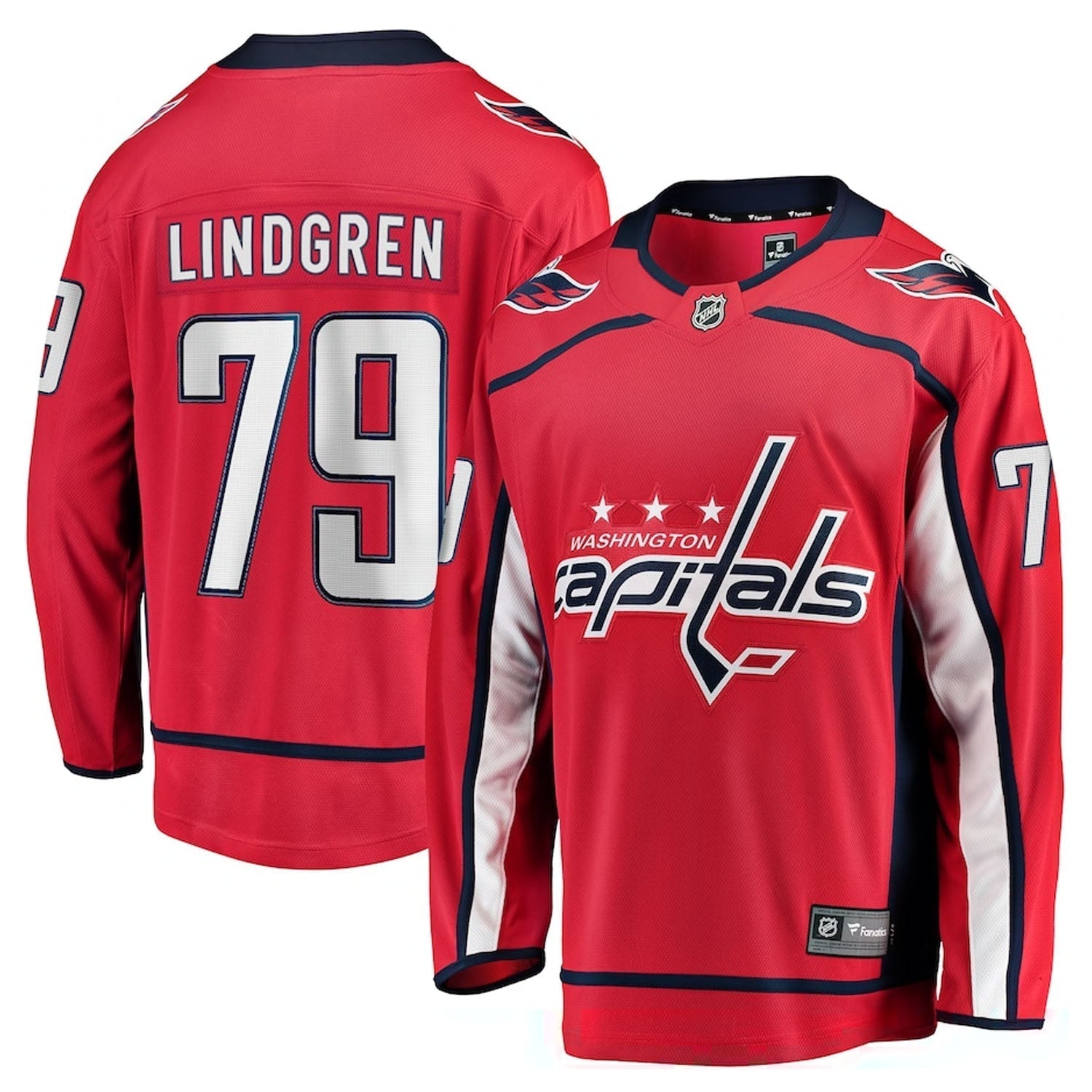 Charlie Lindgren Washington Capitals 79 Jersey