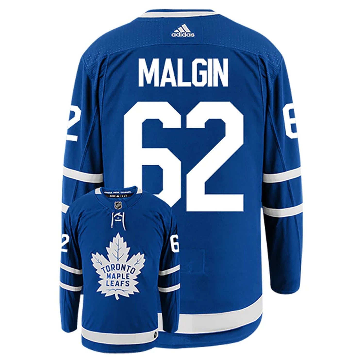 Denis Malgin Toronto Maple Leafs 62 Jersey