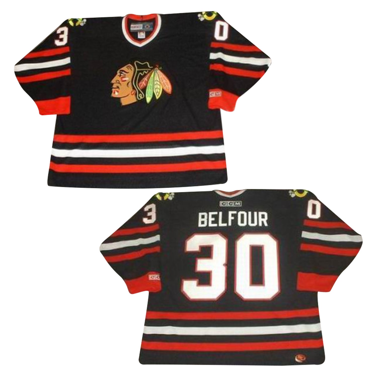 Ed Belfour Chicago Blackhawks 30 Jersey