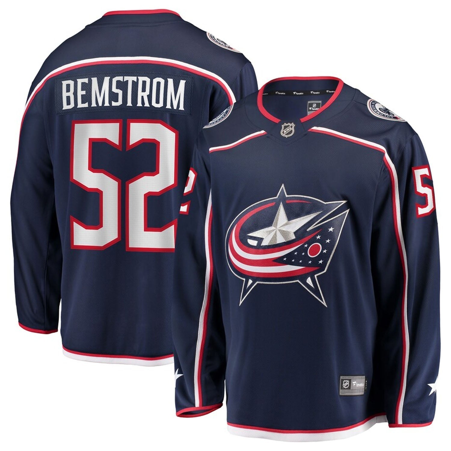 Emil Bemstrom Columbus Blue Jackets 52 Jersey