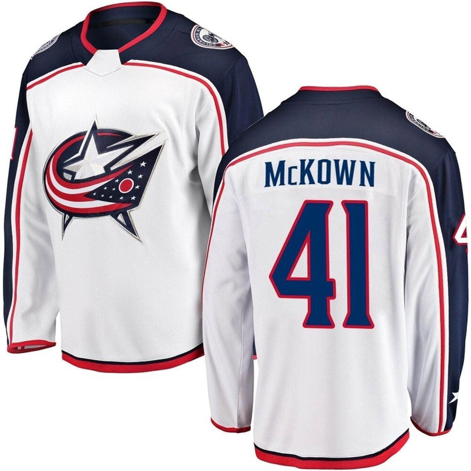 Hunter McKown Columbus Blue Jackets 41 Jersey