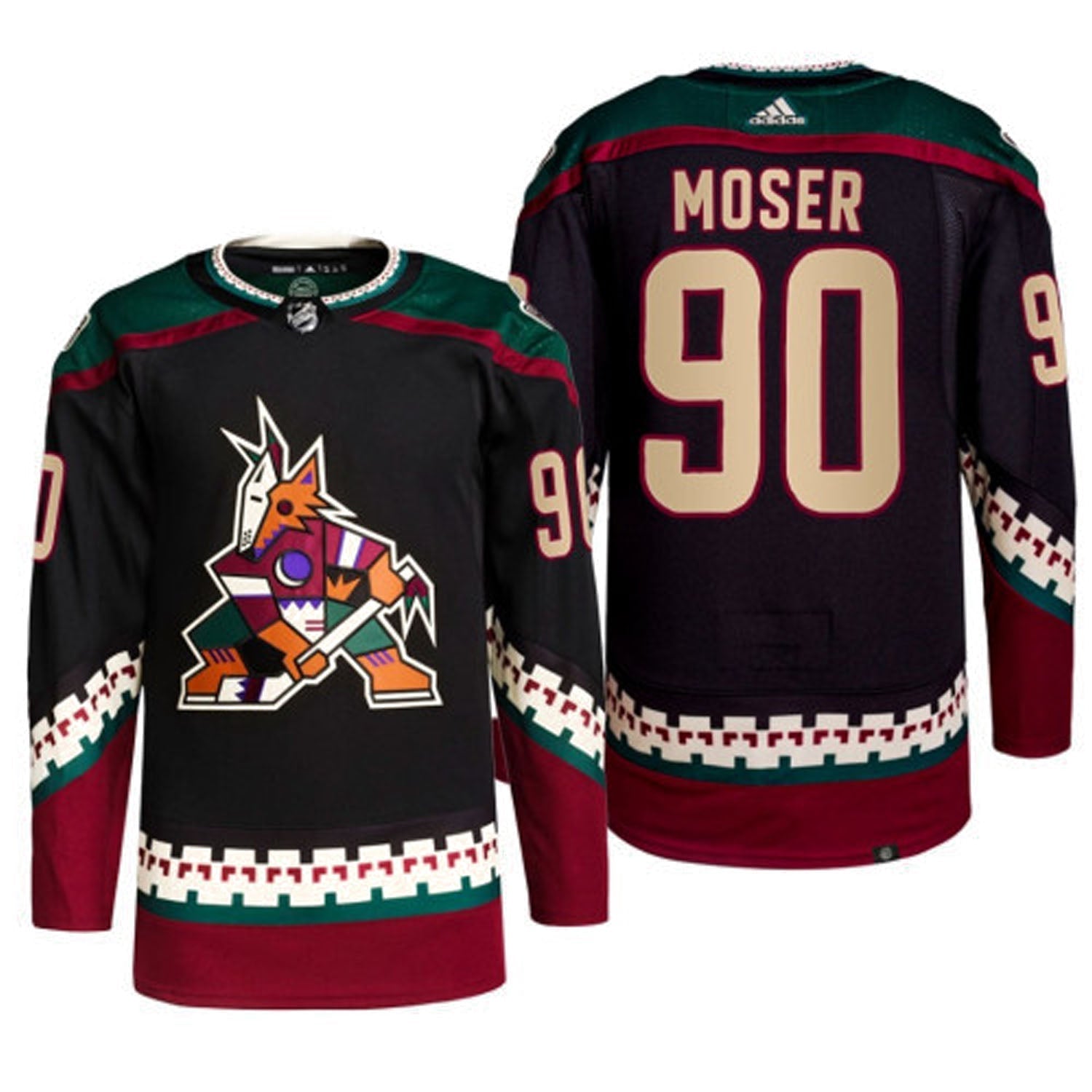 J.J. Moser Arizona Coyotes 90 Jersey