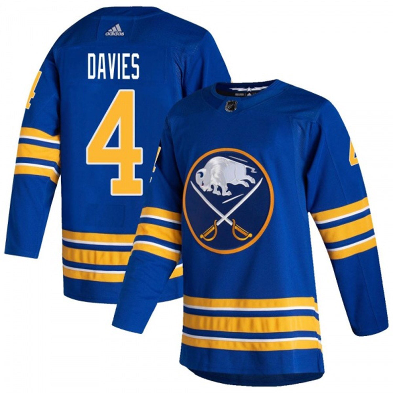 Jeremy Davies Buffalo Sabres 4 Jersey