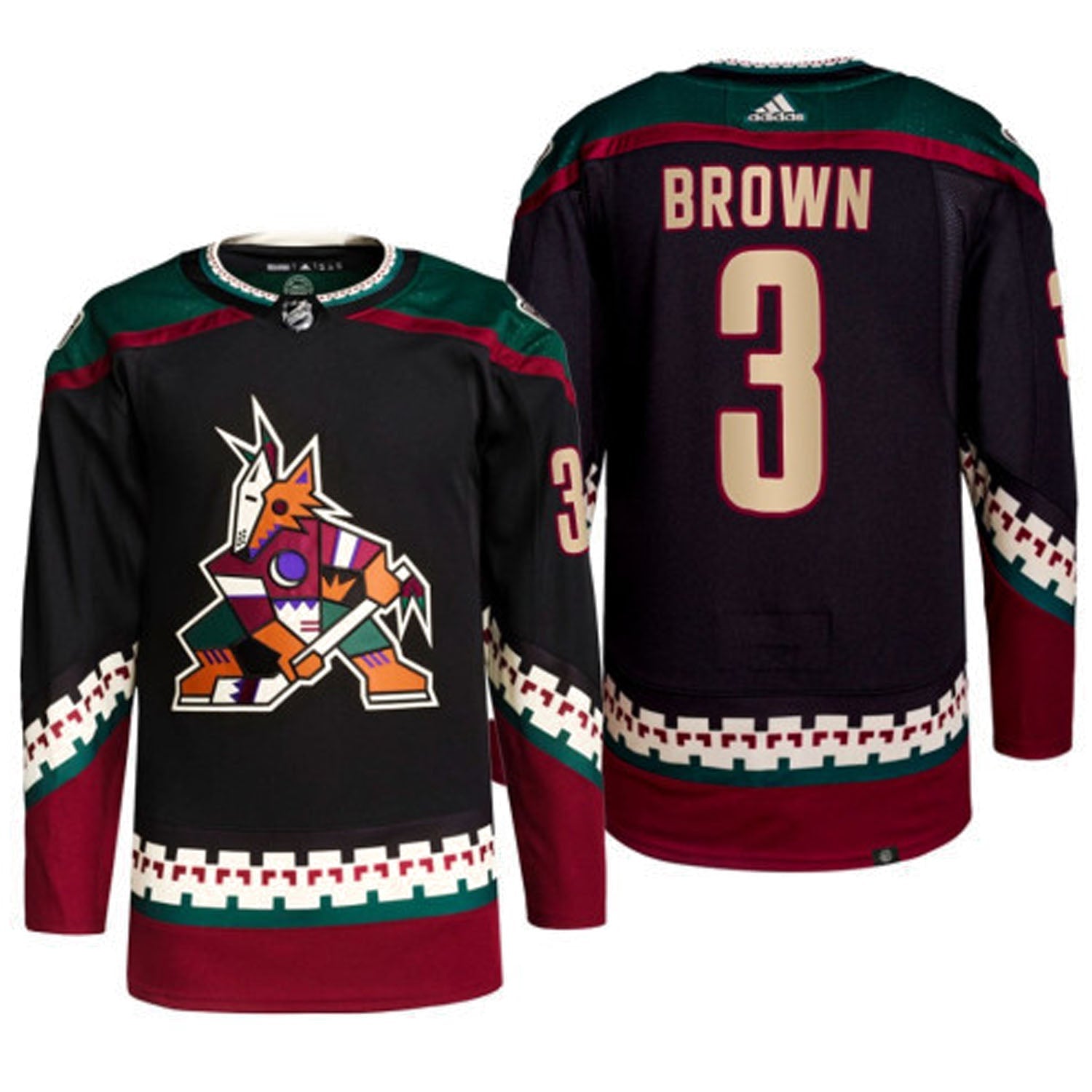 Josh Brown Arizona Coyotes 3 Jersey