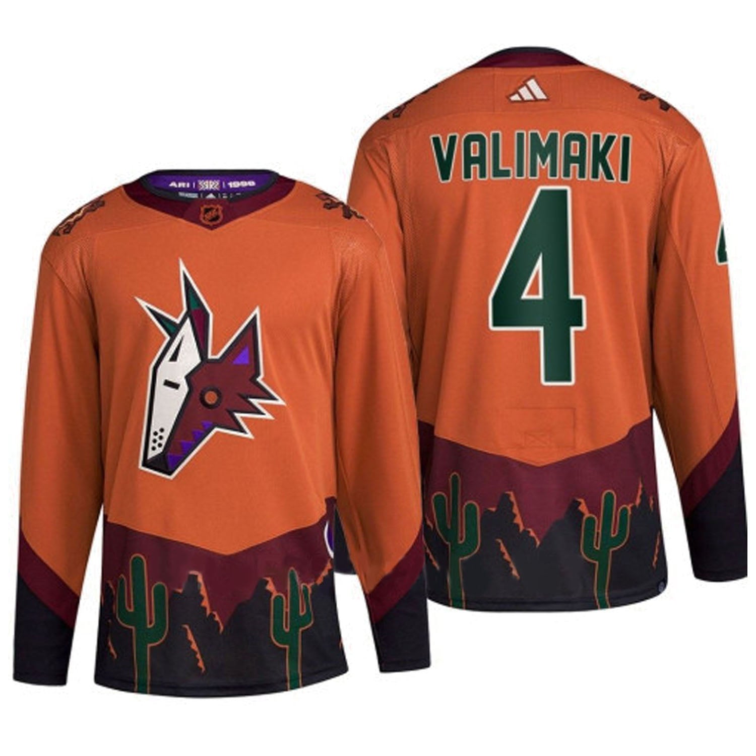 Juuso Valimaki Arizona Coyotes 4 Jersey