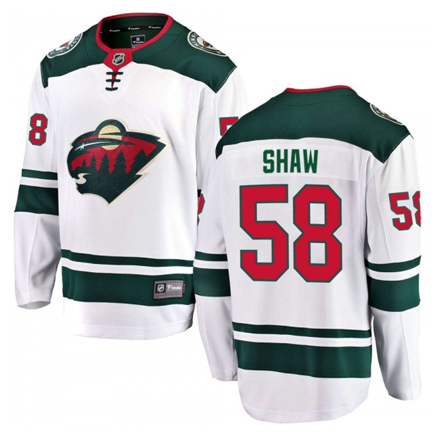 Mason Shaw Minnesota Wild 58 Jersey