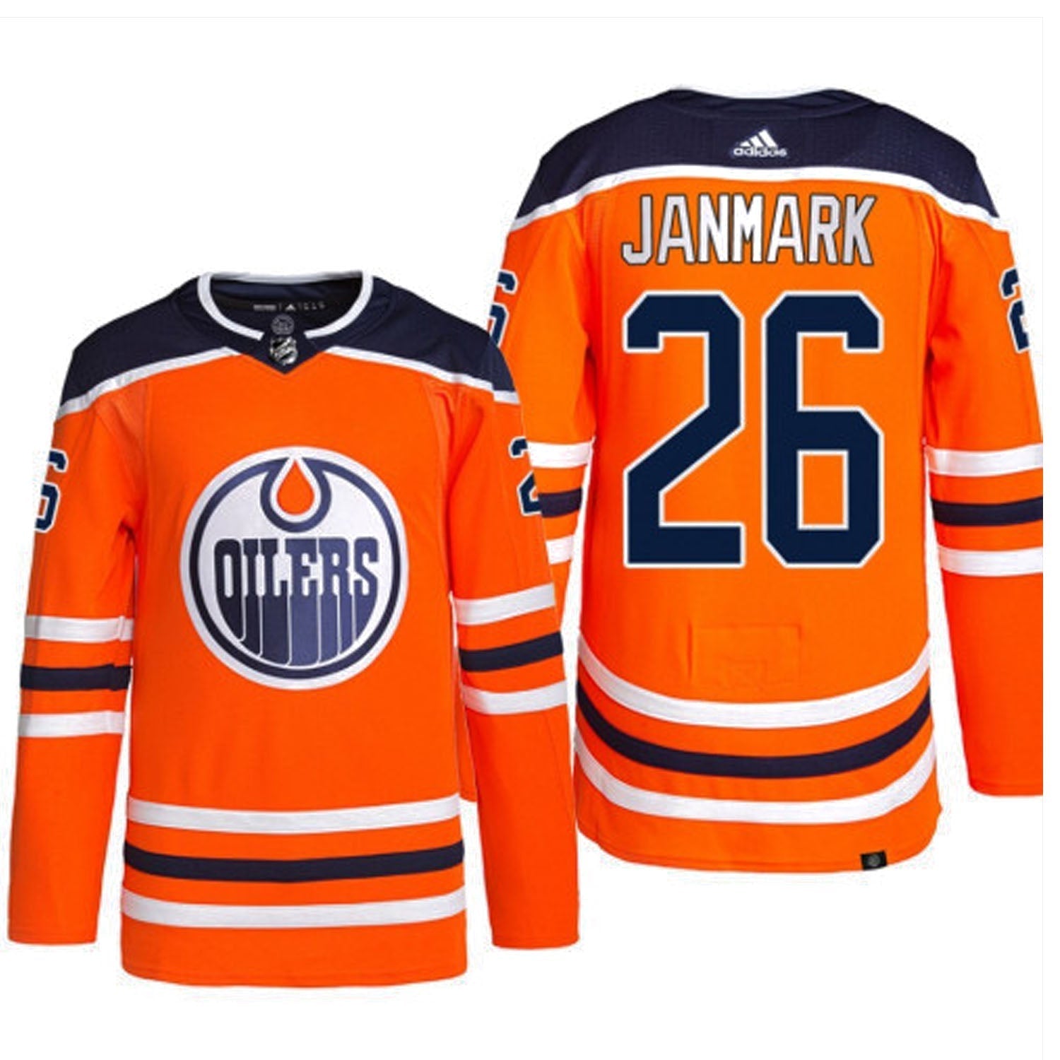 Mattias Janmark Edmonton Oilers 26 Jersey