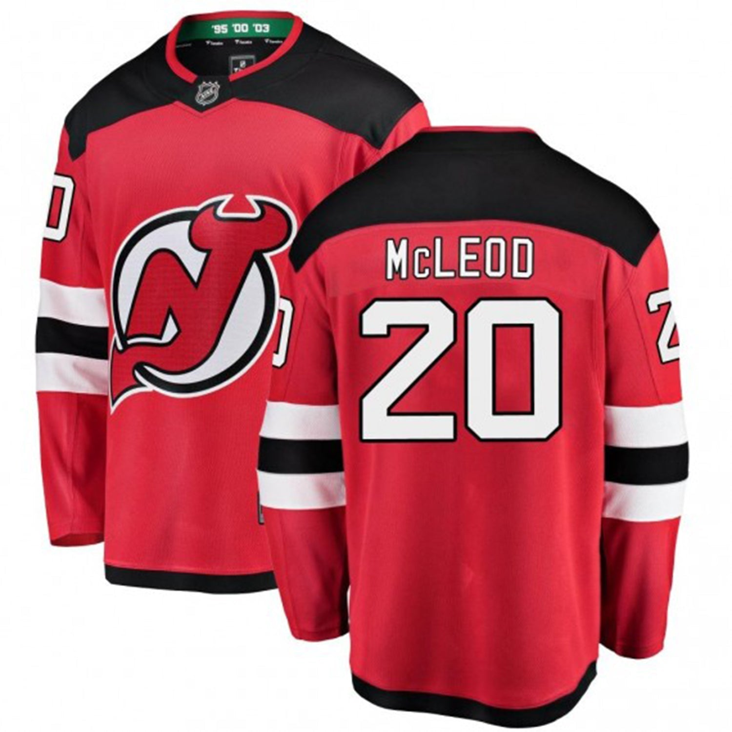 Michael Mcleod New Jersey Devils 20 Jersey
