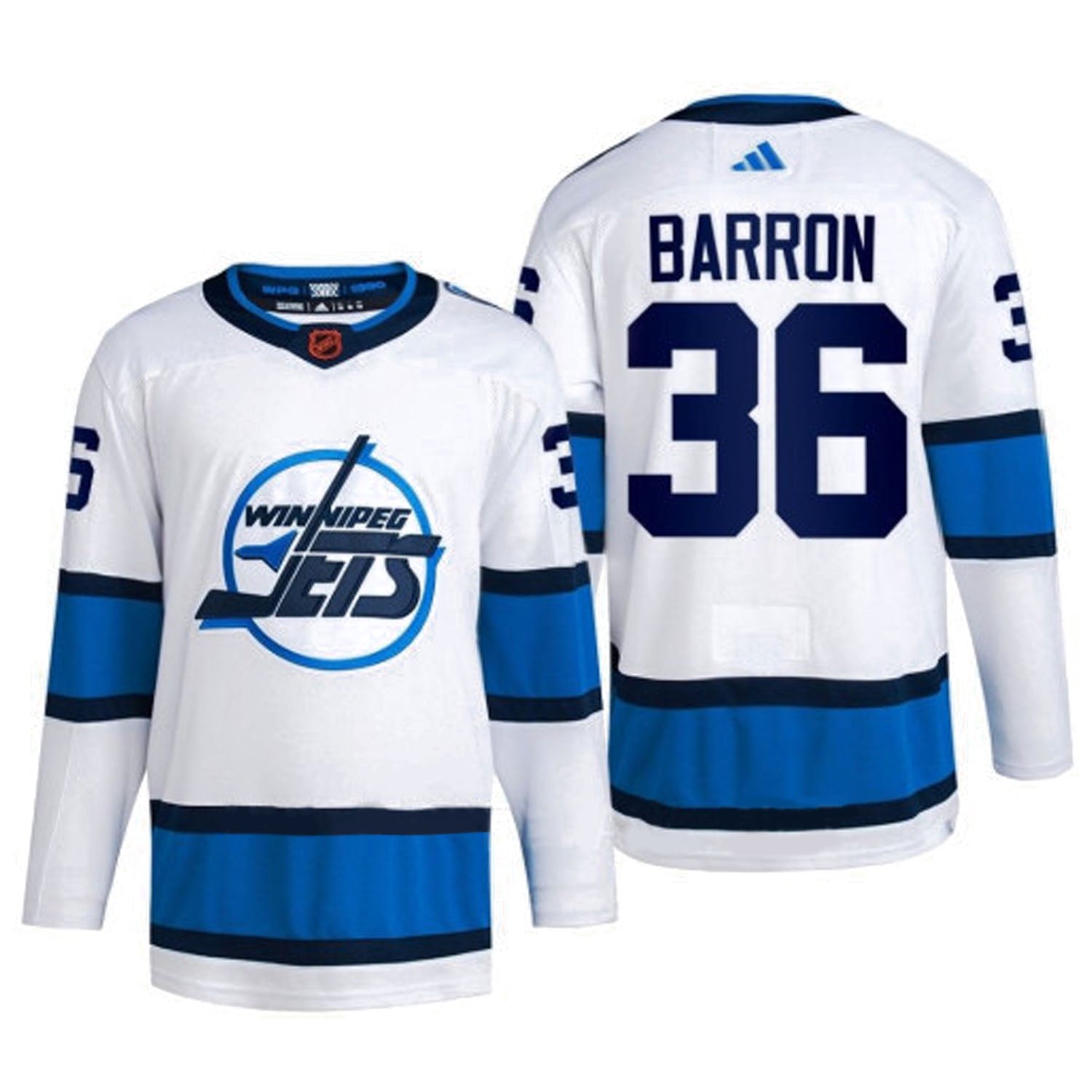 Morgan Barron Winnipeg Jets 36 Jersey
