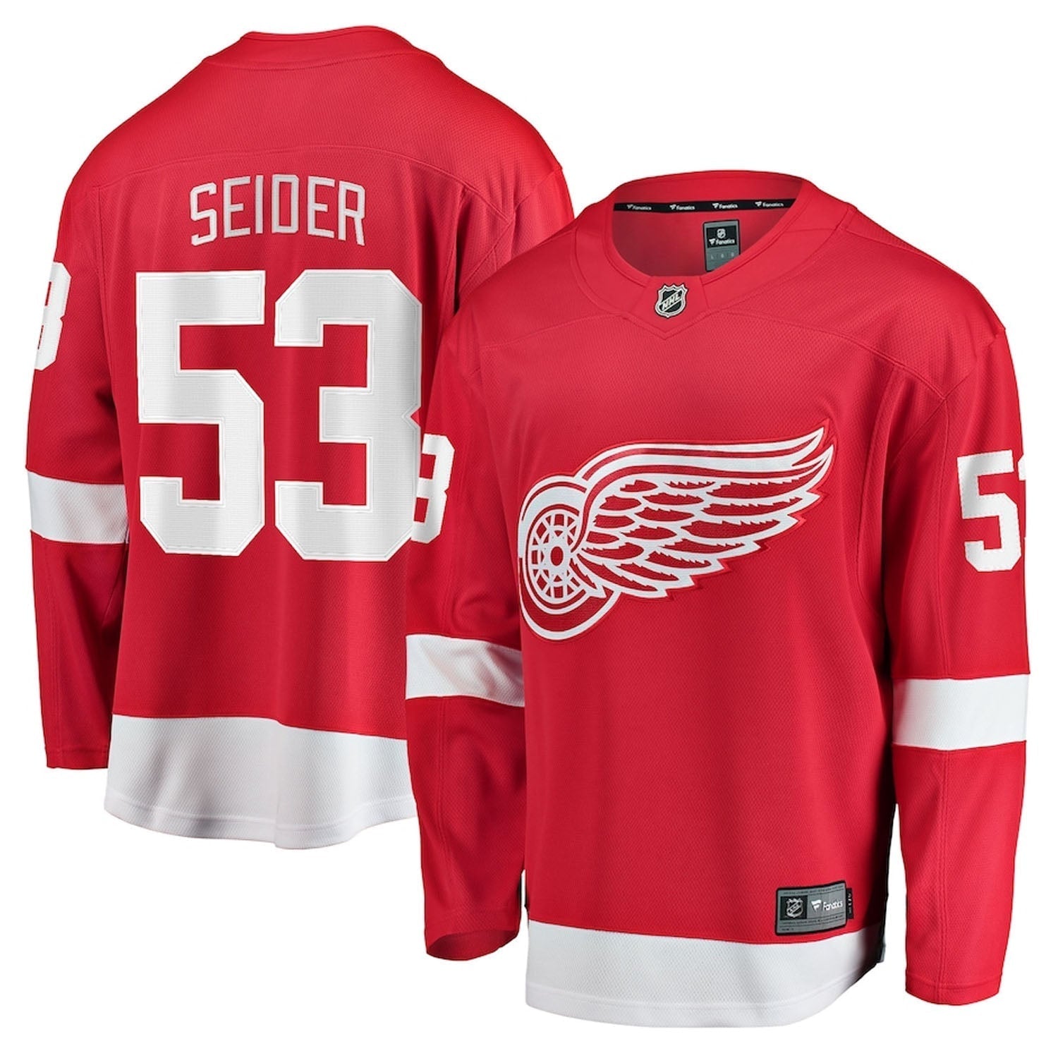 Moritz Seider Detroit Red Wings 53 Jersey