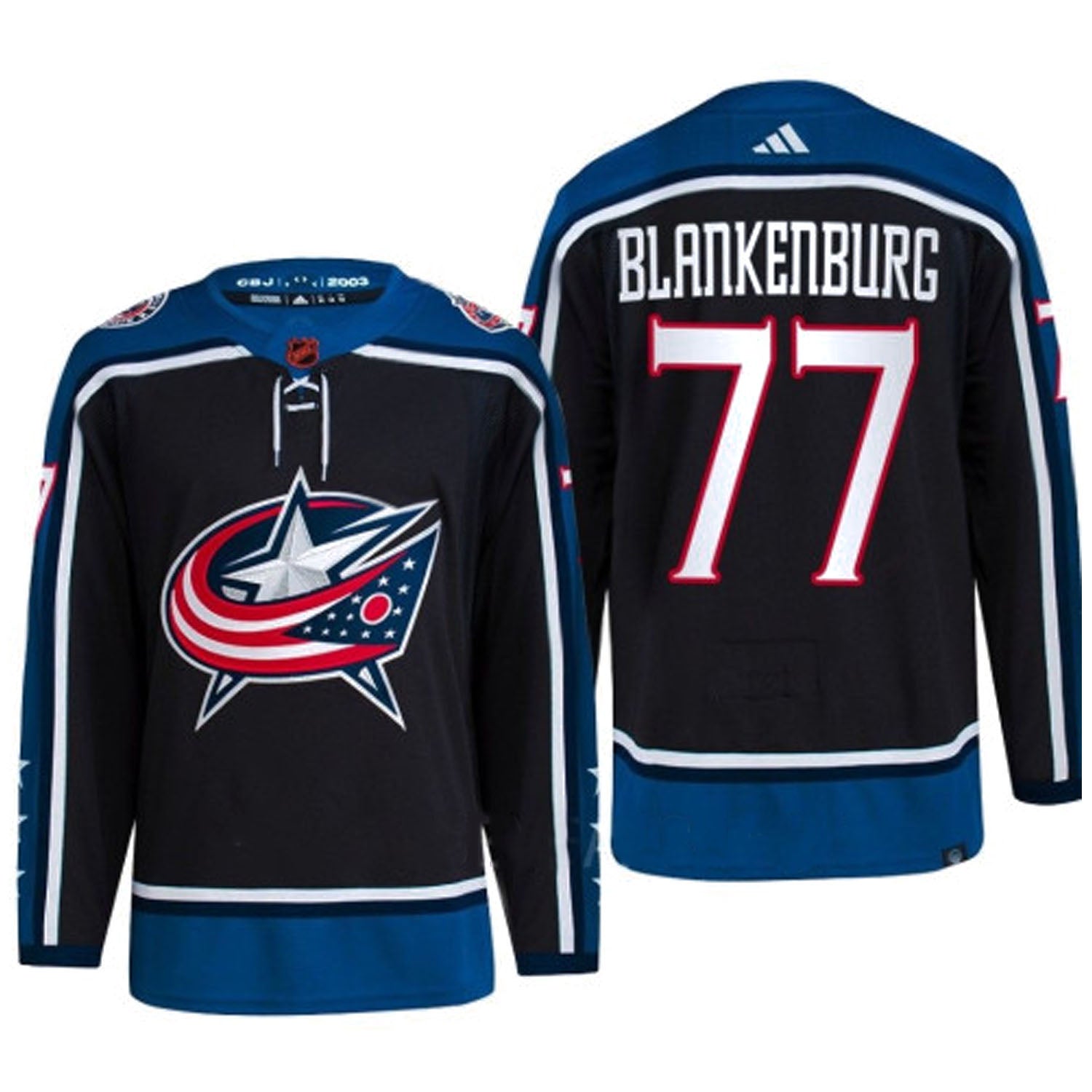 Nick Blankenburg Columbus Blue Jackets 77 Jersey