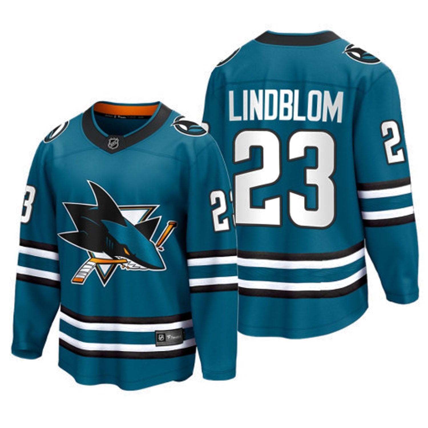 Oskar Lindblom San Jose Sharks 23 Jersey