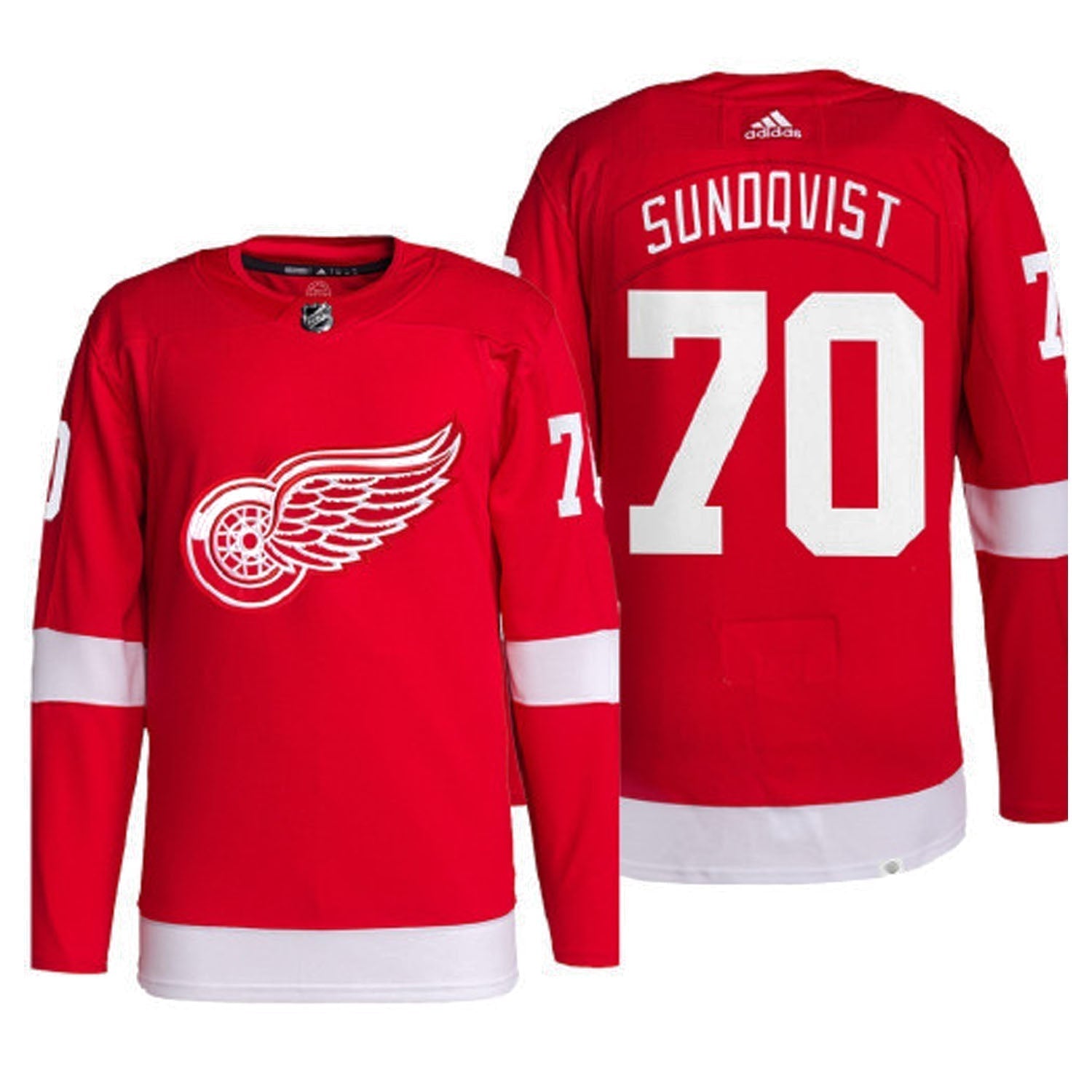 Oskar Sundqvist Detroit Red Wings 70 Jersey