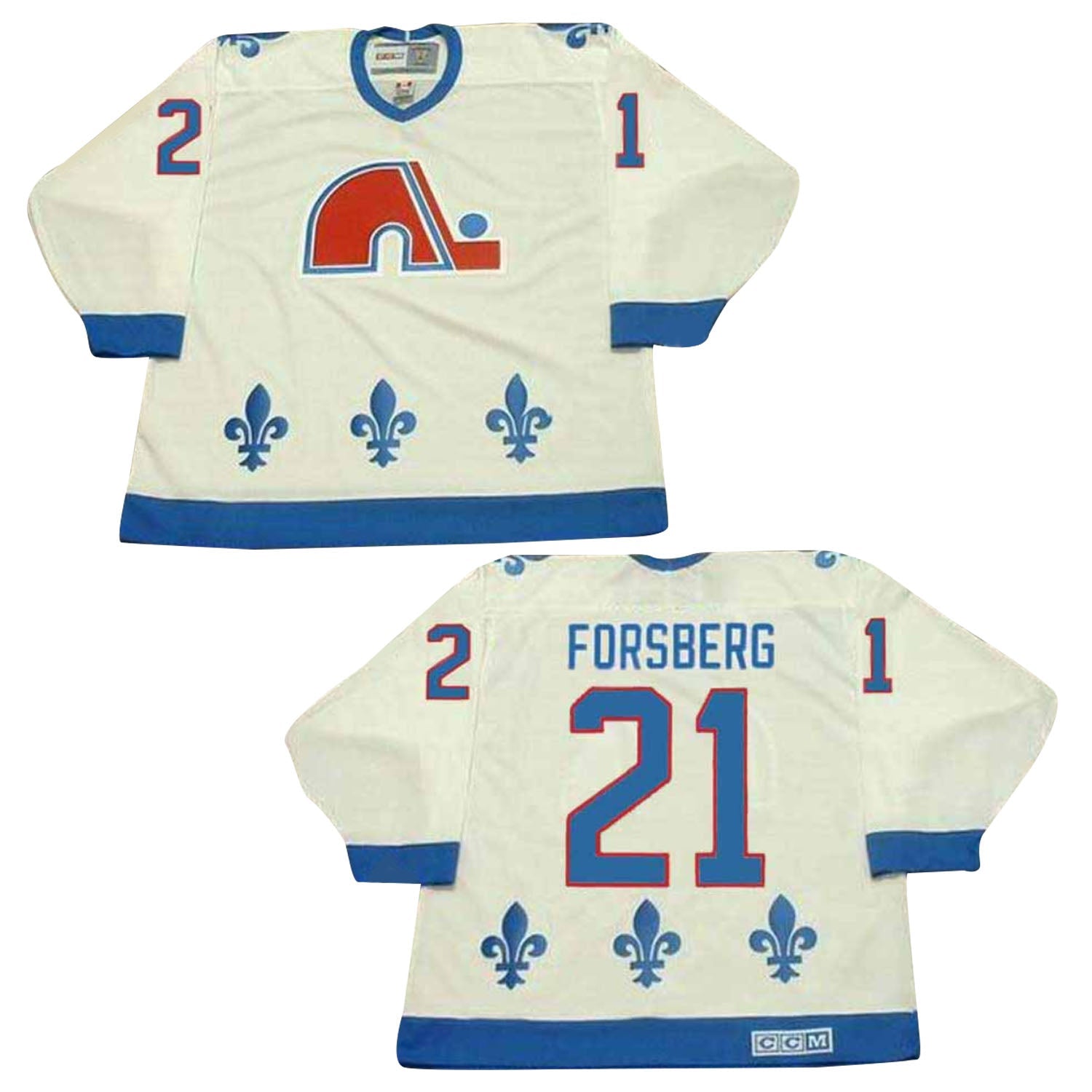 Peter Forsberg Quebec Nordiques 21 Jersey